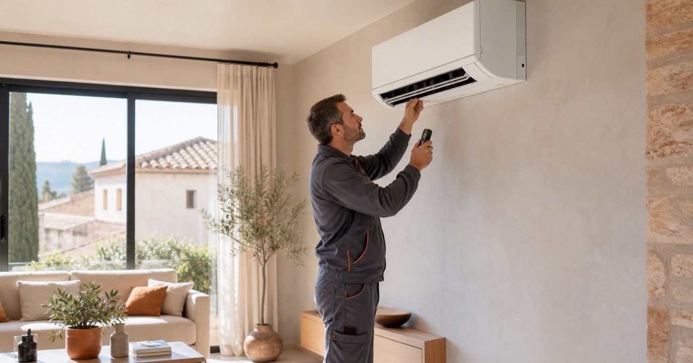 Installation de climatisation et pompe à chaleur air-air